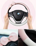 Bow Rhinestones Cute Fashionable Steering Wheel Covers For Women Ladies -JN0730