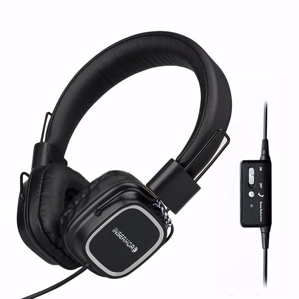 IQ4 Active Noise Cancelling HiFi Headphones With Mic-Black