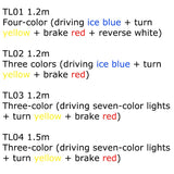 Car Rear Trunk Tail Light Dynamic Streamer Brake Turn Signal Reverse Led Warning Light