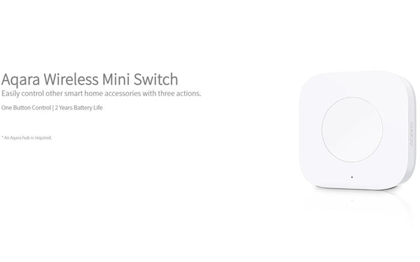 Aqara Smart Wireless Mini Switch Wireless Built in Gyro for Xiaomi Home Mijia App