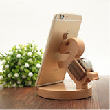 Wooden Kufung Style Cell Phone Stand Holder Bracket For iPhone Samsung XiaoMi Smart Phones