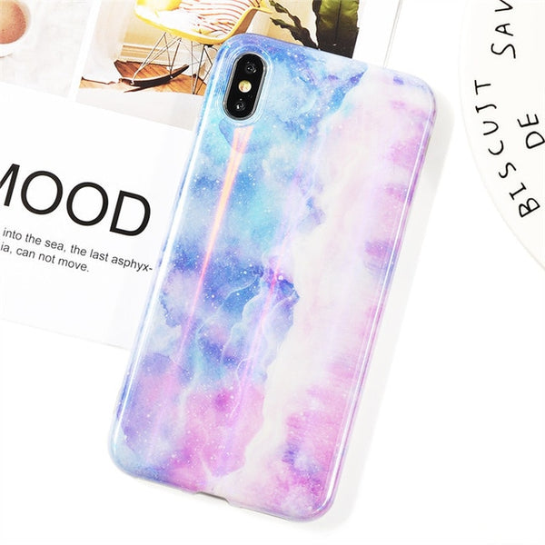 Gradient Polar Lights Cases For iphone 11 11Pro Max XR XS Max iphone 6 6s 7 8 Plus X XS IMD Cover