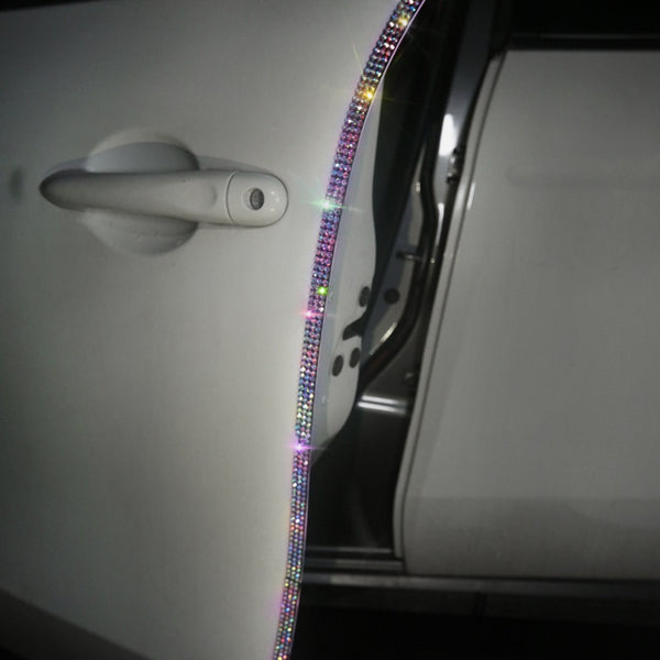 Bling Rhinestone Tape Car Stickers Car Multi-function Car Door Protector Guard