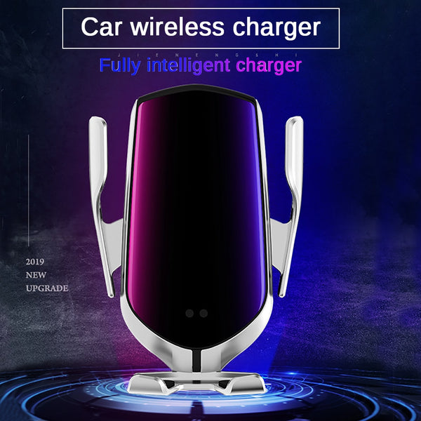 Car Wireless Charger Mount With Smart Senser Air Vent Phone Holder Cradle For iPhone X iPhone 8 plus Samsung S7 S8 S9