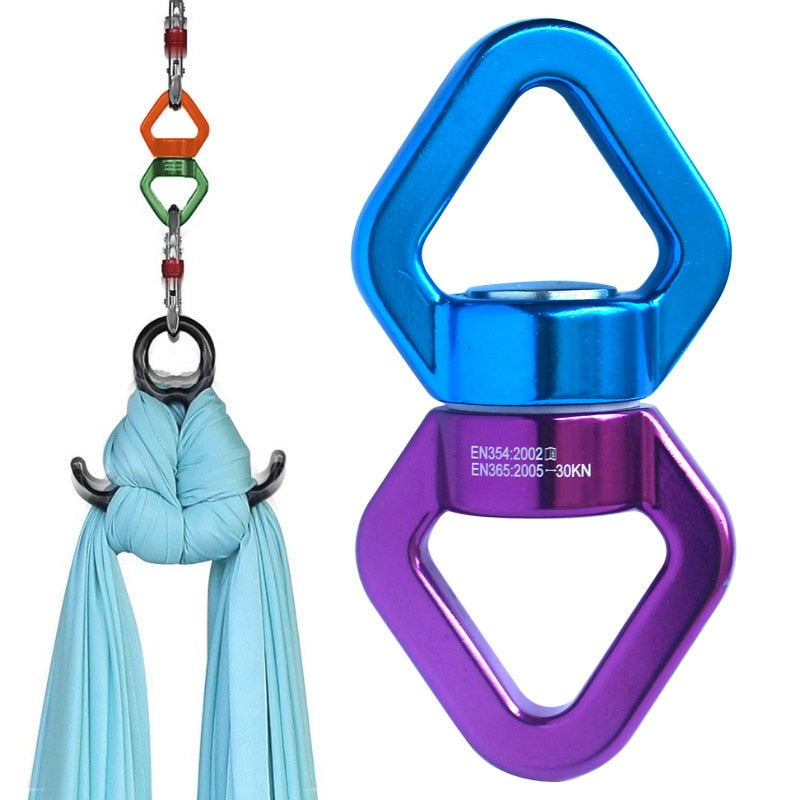 LIXSAZSE Swing Swivel 30KN - 360 Grad Rotator Für Klettern & Yoga