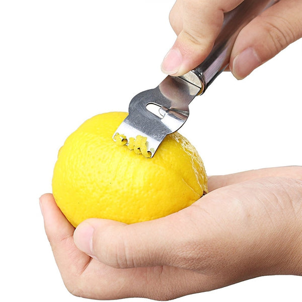 Lemon Zester Stainless Steel Citrus Twist Peeler Orange Peeler Set for Kitchen