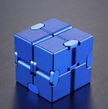 Aluminum Alloy Metal Infinity Cubes Fidget Cube Puzzle Decompression