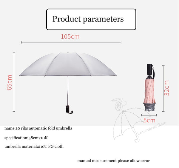 Anti-UV Windproof Inverted Umbrella Big Reversible Umbrella
