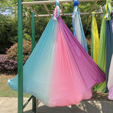 Gradient Color Yoga Hammock Swing Aerial Silk Fabric Extend Yoga Set (5m x 2.8m)