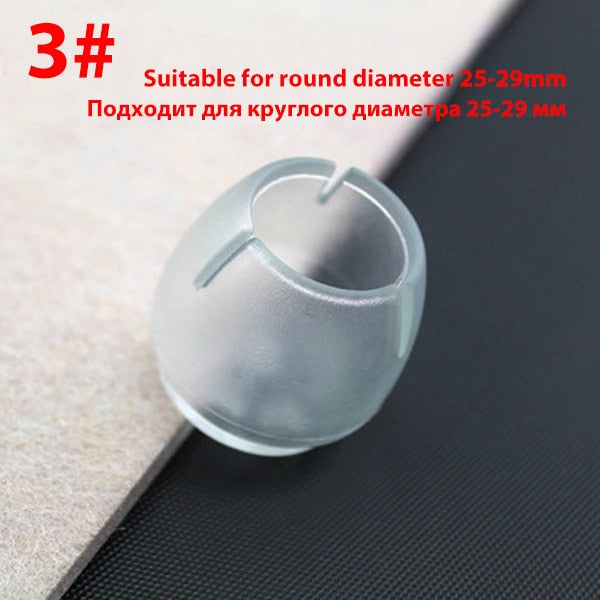 16Pcs/Lot Non-slip Silicone Table Chair Leg Caps Foot Protection Bottom Cover Pads Wood Floor Protectors