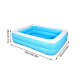 Rectangular Round  Inflatable Pool Thicken PVC Paddling Swimming Pool Bathing Tub