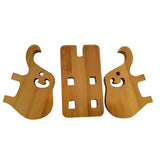 Universal Wooden Cute Elephant Mobile Phone Stand Tablet Stand Holder For iPad iPhone Samsung Xiaomi Huawei