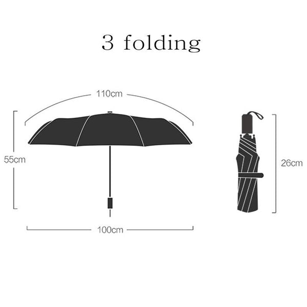 Gold Leaf Pattern Mini Capsule Umbrella Anti-UV Pocket Umbrella