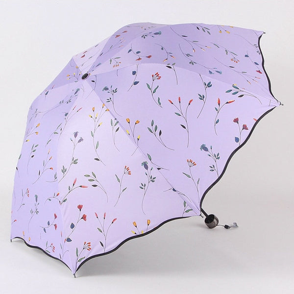 Anti-UV Foldable Umbrella Rain Women Mini Flower Pocket Umbrella For Girls