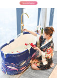 Household Adult Bath Tub Large Bath Tub Bath Barrel Thickened Full Body Hot Tub Banheira