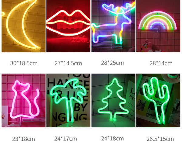 Cloud Moon Design LED Neon Lights Art Wall Decorative Kids Room Decorative Sign Lights
