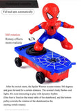 360 degree Spin Music Light Stunt Scooter Skateboarding Spider-Hero Kids Toys
