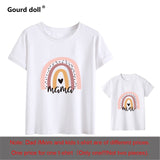 Family Matching T-shirt Short Sleeve Family Look T-shirts Mother Child Shirts Set