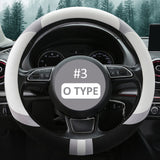 Universal 15 Inch D/O Type Flannelette Car Steering Wheel Cover-F68