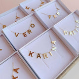 New Initial A-Z Letter Chain Custom Necklace Pendant Name Necklace Gifts for Women