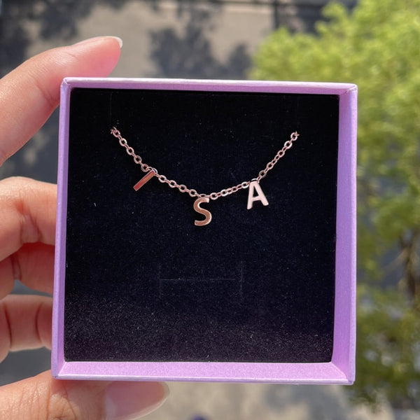 New Initial A-Z Letter Chain Custom Necklace Pendant Name Necklace Gifts for Women