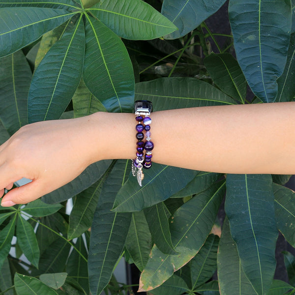 Replacement Watch Bracelet for Xiaomi Mi Band Wristband Mi Band 5 Correa for Woman Girls-purple