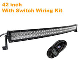 Car Truck SUV ATV 4x4 OffRoad Light Bar LED Work Light Bar 4WD 5D Curved  for Tractor Boat