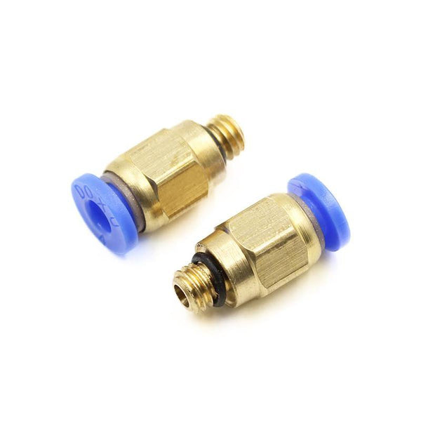 2 pcs/lot PC4-M6 Pneumatic Straight Fitting Connector for 4mm OD tubing M6 6mm Reprap 3D Printers