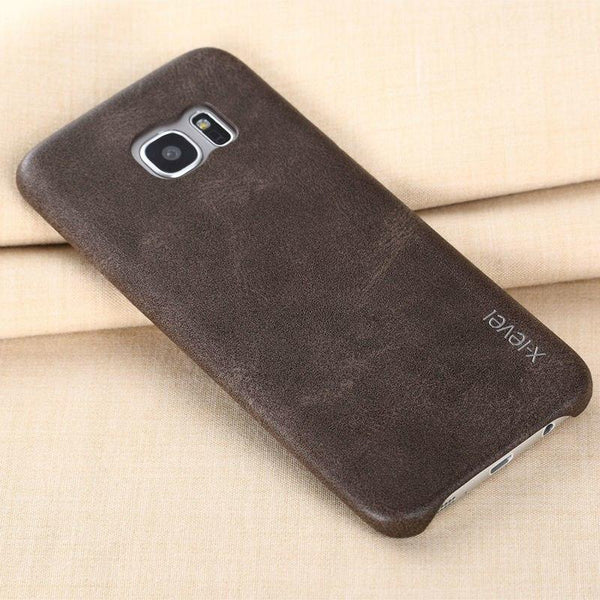 Luxury Business PU Leather Phone Case Retro Ultra thin Protective Cover vintage X-Leval For Samsung Galaxy S7 S7 S6 edge Plus