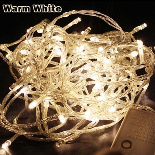 Waterproof AC220V LED string Fairy light Christmas Wedding Outdoor Garland Decoration Light