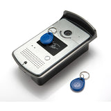 7" Screen Video Doorbell Intercom Door Phone  System + ID Keyfobs + Electric Lock+Alunimum Camera + Power Supply+ Door Exit