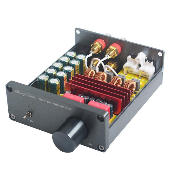 HiFi Class D Audio Power Amplifie DIY Amplifier Chassis Aluminum Enclosure Case-HBBA100