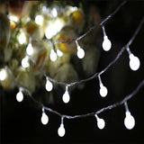 80Led Cherry Balls Fairy String Decorative Lights Battery Operated Outdoor Patio Garland Decoration