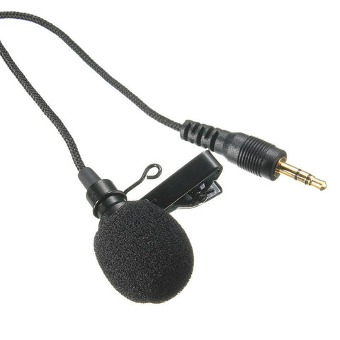 Mini 3.5mm Jack Microphone Lavalier Tie Clip Microphones Mic For Speech Lectures 2.4m Cable