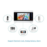 New 7 inch Video Doorbell Monitor Intercom With 1200TVL Outdoor Camera IP65 Door Phone Intercom System