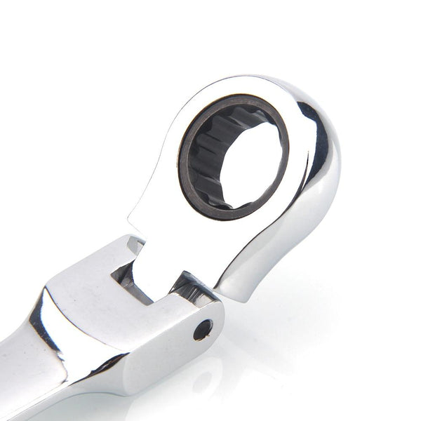 Flexible Head Ratchet Spanner Combination Wrench Set 8.10.12.13.14.17.19mm