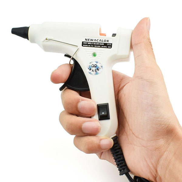 DIY Thermo Electric Silicone Adhesive Gun Heat Mini Hot Melt Glue Gun Heat Gun Temperature Tool 20pc 7mm 20W