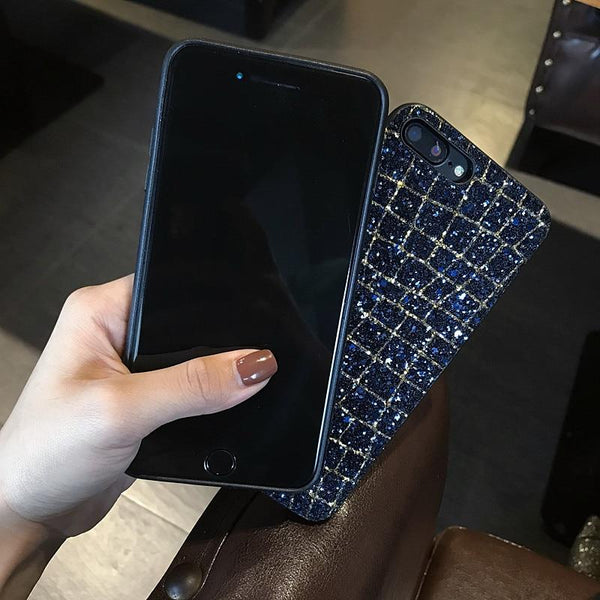 Luxury Bling Glitter Shining Phone Cases For iPhone 7 8 6 6S 7Plus iPhone X