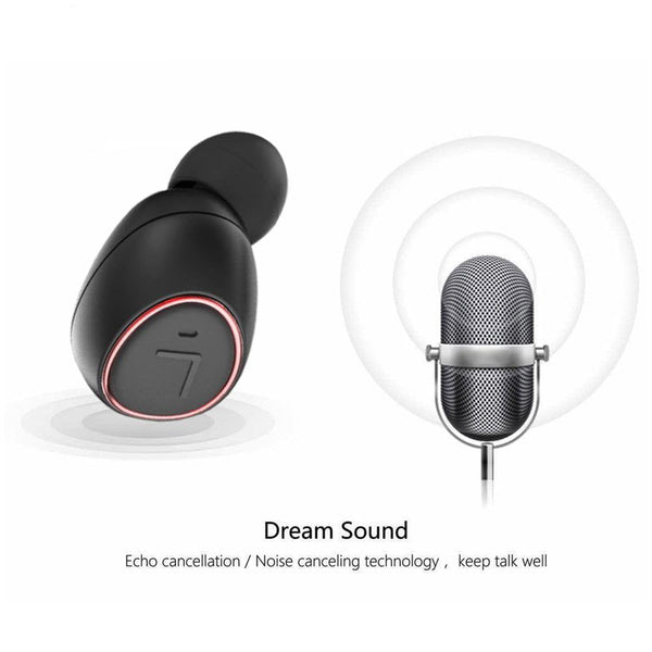 Wireless Bluetooth Earphone Sports Headphones Stereo Mini Business Bluetooth Headset-HTK18 Plus
