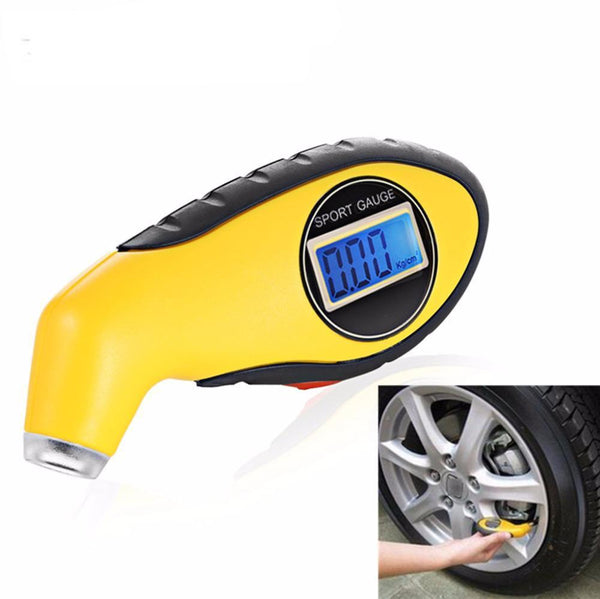 Car Tire Digital Pressure Gauge LCD Meter Manometer Barometers Tester