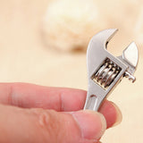 Hot Mini Metal Adjustable Tool Wrench Spanner Key Chain Ring