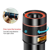 Cell Phone Telescope Lens External Smartphone Camera Lens Universal Clip 8X 12X Zoom