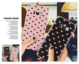 Lovely Heart Pattern Case Cover for Samsung Galaxy S5 S6 S7 Edge S8 S9 J7 Plus Note 8