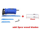 2018 New Power Tool accessories Reciprocating Saw Metal Cutting Wood Cutting Tool Electric Drill Attachment With 3 blades