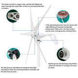 S2 400W Wind Power Turbine with 600W Waterproof Controller 12V 24V 5 Blades Wind Generator