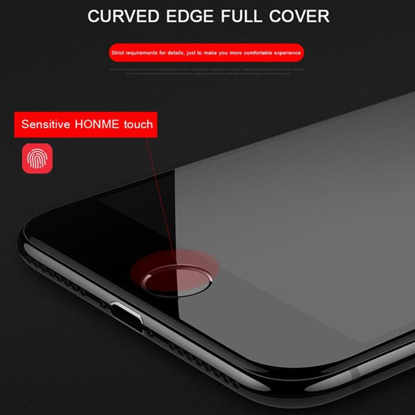 5D Curved Edge Protection Tempered Glass HD Full Cover Screen Protector For iPhone 6 6s 7 8 Plus