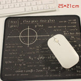 Gaming Player Desk Laptop Rubber Mouse Mat Mouse Pad Geometric formula & Blackboard And More Patterns
