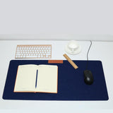 Large Office Computer Desk Mat Modern Table Keyboard Mouse Pad Wool Felt Laptop Cushion Desk Mat Gamer Mousepad Mat 700*330mm