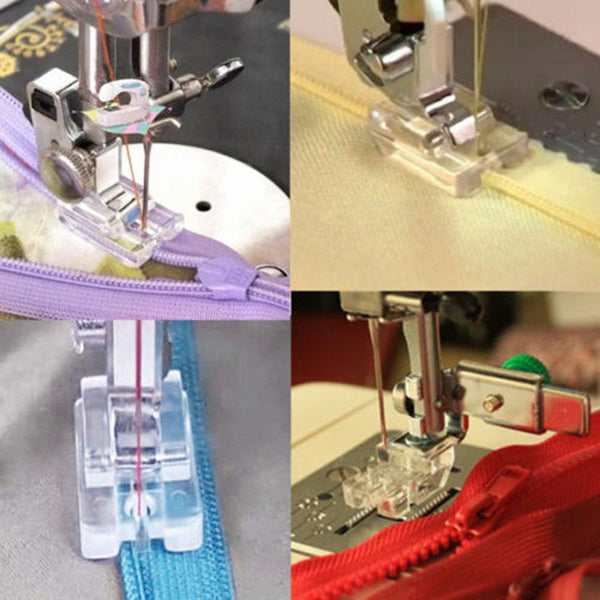 1 PC Household Sewing Machine Parts Presser Foot Invisible Zipper Foot Plastic for singer brother white janome juki toyota