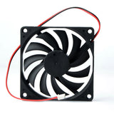 Cooling Fan Connector Computer Case CPU Cooler Radiator CPU Cooling Fans 80mm 2 Pin